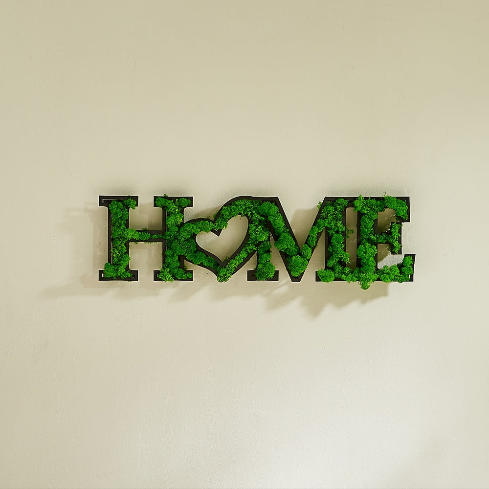 HOME Letter Art Moss Wall Hangings