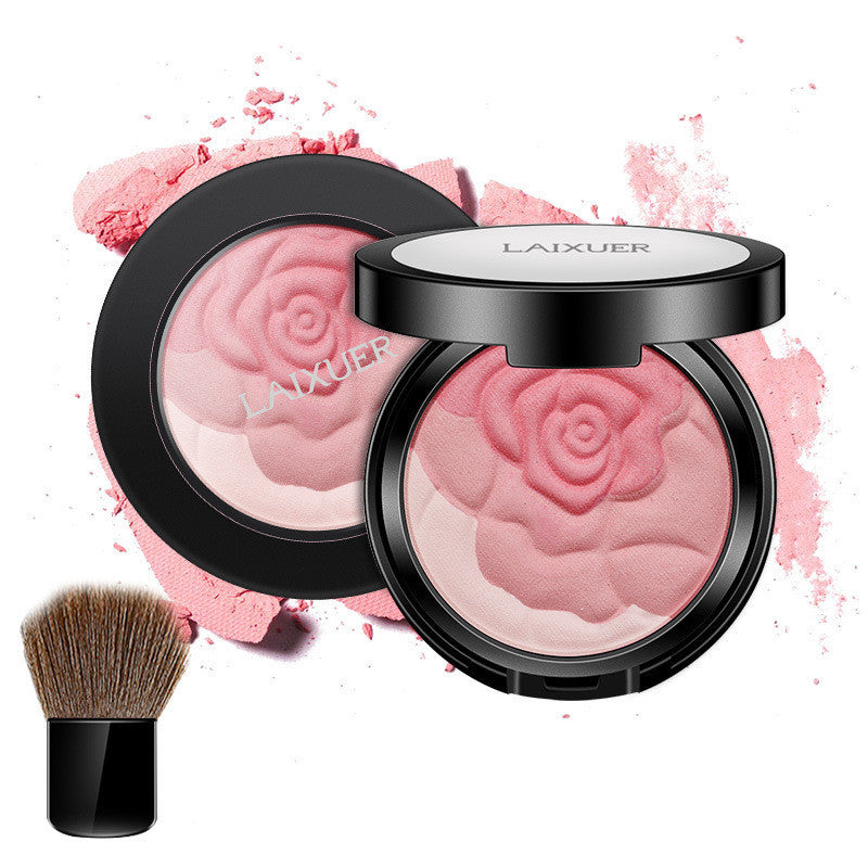 Rose Love Mixed Color Rouge Three-dimensional Facial Repair Natural Blush